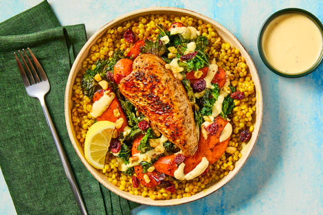 Chicken & Maple Carrot Power Bowls