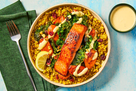 Salmon & Maple Carrot Power Bowls