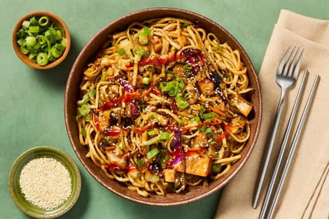 Umami Ginger Tofu Lo Mein