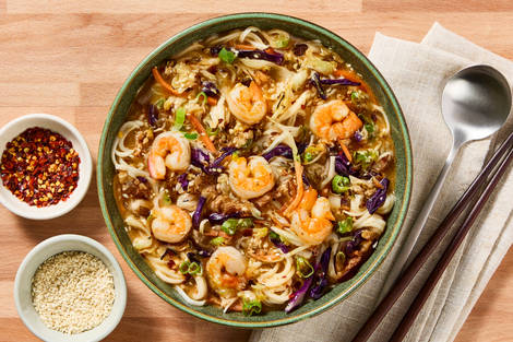 Spicy Shrimp Dan Dan Noodle Ramen