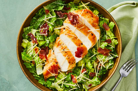 Chicken & Crispy Prosciutto Caesar Salad