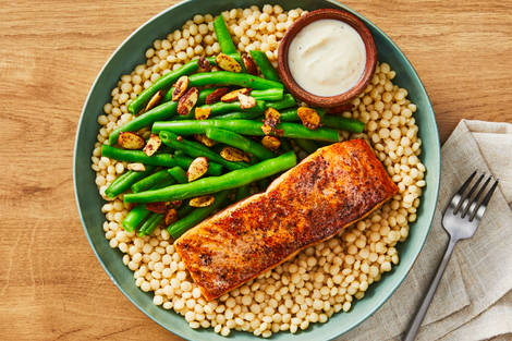 Cumin-Spiced Salmon & Couscous Bowls