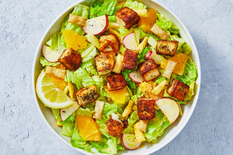 Salade Provençale au Halloumi