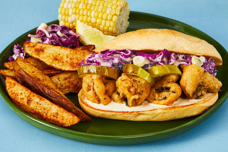 Mushroom Po’boys & Boardwalk Fries