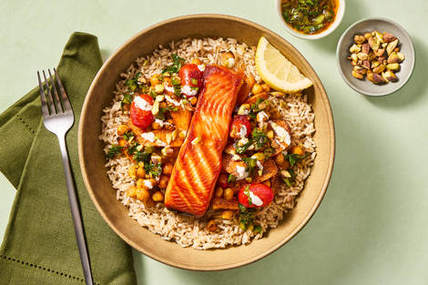 Spice Market Salmon & Chickpea Bowls