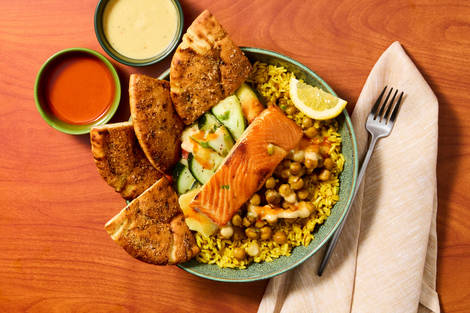Street Cart Salmon & Chickpea Bowls