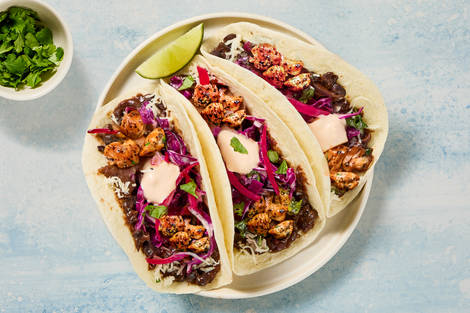 One-Pan Chicken & Black Bean Tacos