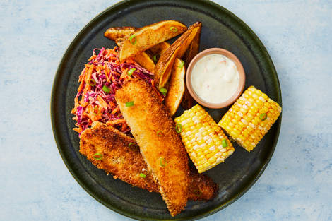 Crispy Old Bay Tilapia & Spicy Remoulade