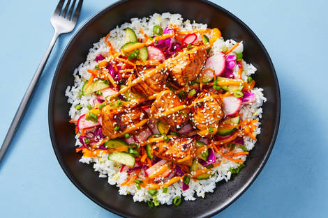 Swicy Poke-Inspired Tilapia Bowls