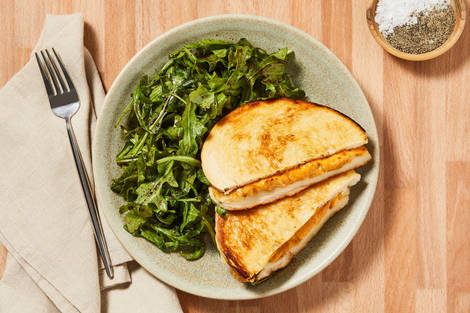 Sun-Dried Tomato & Chicken Grilled Cheese