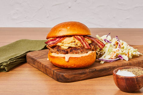 Old-School Deli Bacon Burgers