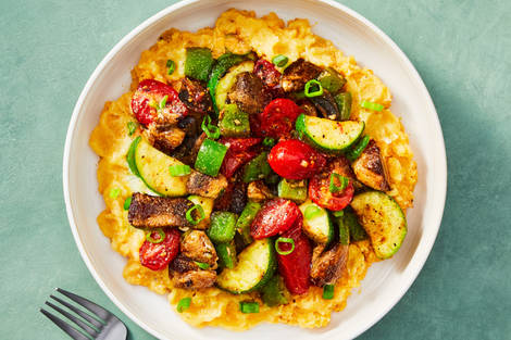 Chicken & Polenta Primavera