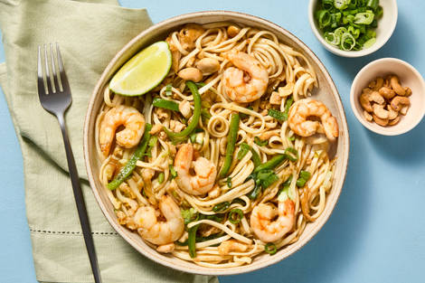 Spicy Cashew Shrimp Lo Mein