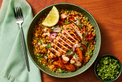 Shawarma-Spiced Chicken Couscous Bowls