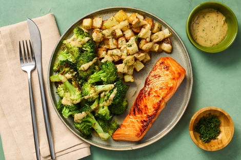 Creamy Dijon Dill Salmon