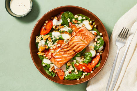 Salmon & Spinach Couscous Salad