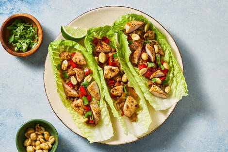 Sweet Chili Chicken Lettuce Wraps