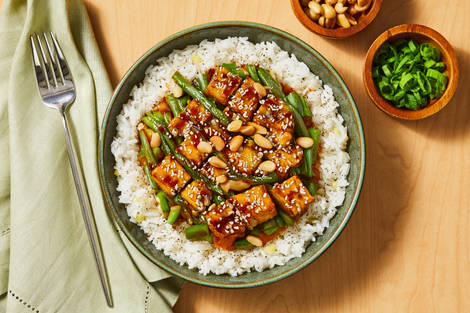 Szechuan Tofu & Green Bean Stir-Fry