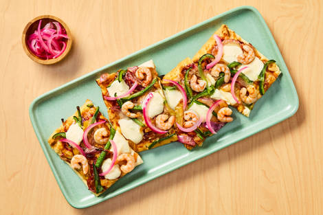 BBQ Pineapple & Shrimp Flatbreads