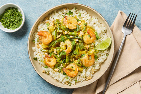 Thai Coconut Ginger Shrimp Curry