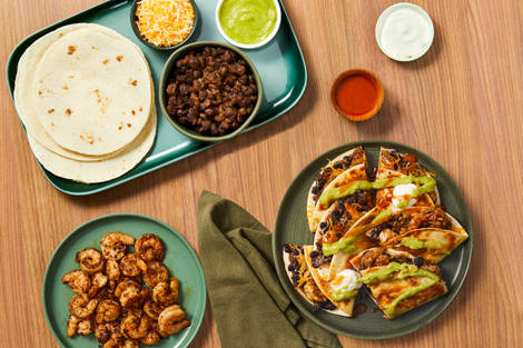 Cheesy Shrimp Quesadilla Bar