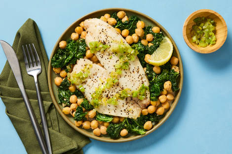 Roasted Tilapia with Garlic-Scallion Oil