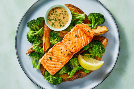 Salmon in Creamy Dijon Chive Sauce