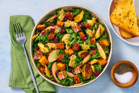 Bacon & Cranberry-Apple Kale Salad