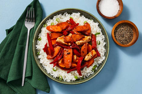 Tangy Ginger Chicken & Pepper Stir-Fry