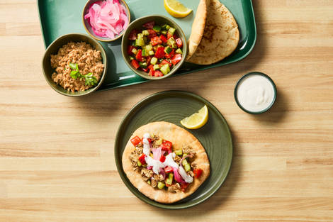 Turkey Shawarma Pita Bar