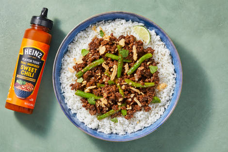 Sweet Chili Beef & Green Bean Bowls