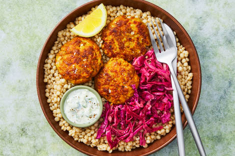 Turkey Kofta & Lemony Couscous Bowls