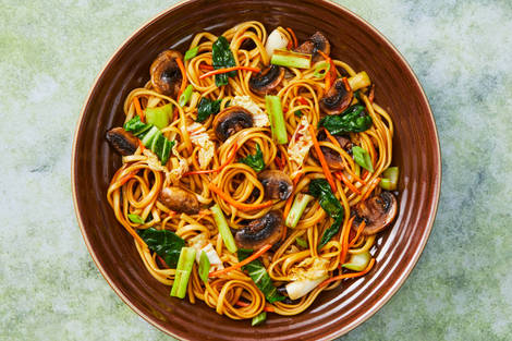 Bok Choy & Mushroom Lo Mein