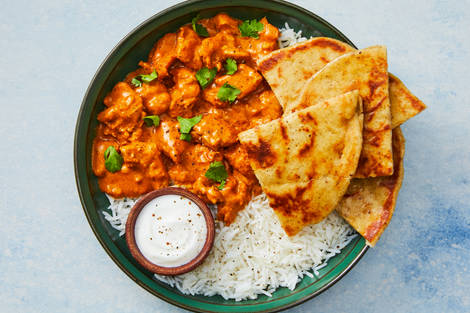 Butter Chicken & Homemade Garlic Naan