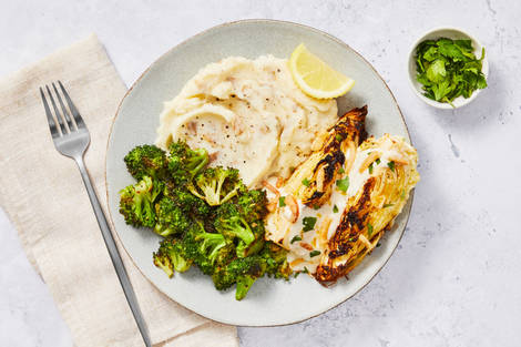 Charred Conehead Cabbage with Fonduta