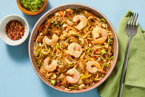 Peanut Shrimp Noodle Stir-Fry