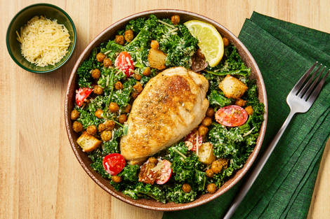 Chicken, Chickpea & Kale Salad