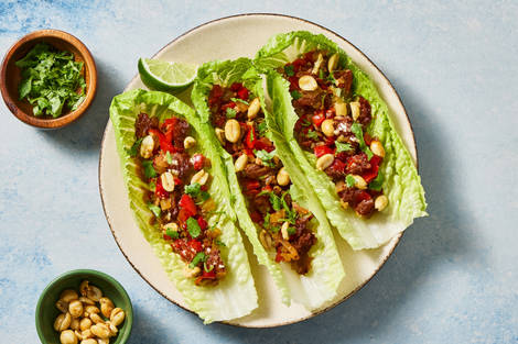 Sweet Chili Beef Lettuce Wraps