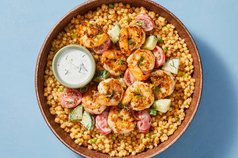 Lemony Shrimp & Couscous Bowls
