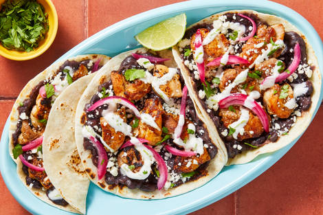 Honduran-Style Chicken Baleadas