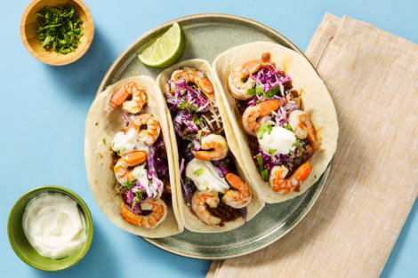 One-Pan Santa Fe Shrimp Tacos