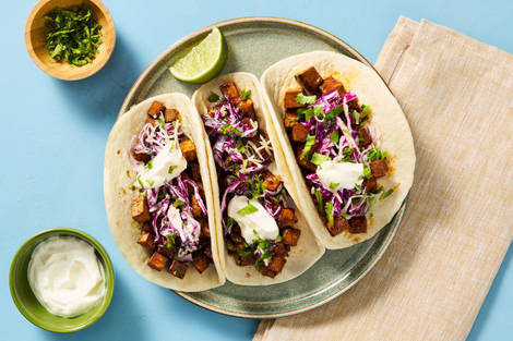 One-Pan Santa Fe Tofu Tacos