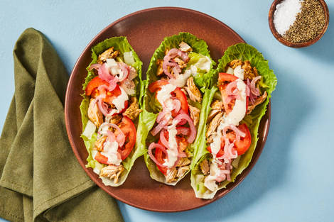 Chicken Shawarma Lettuce Wraps