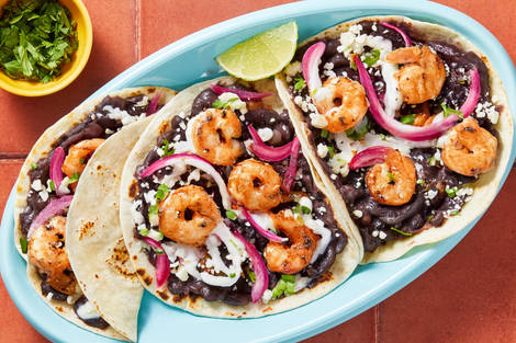 Honduran-Style Shrimp Baleadas