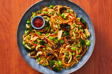 Miso Butter & Mushroom Lo Mein