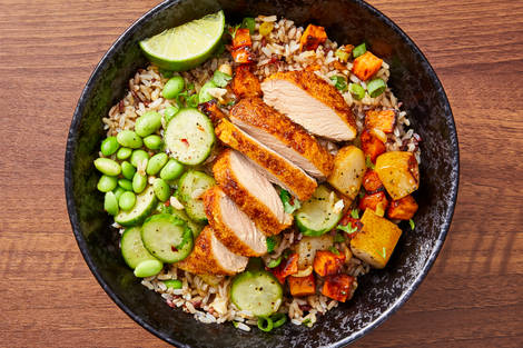 Thai Chicken & Edamame Grain Bowls