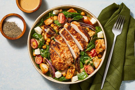 Organic Chicken & Spinach Caprese Salad