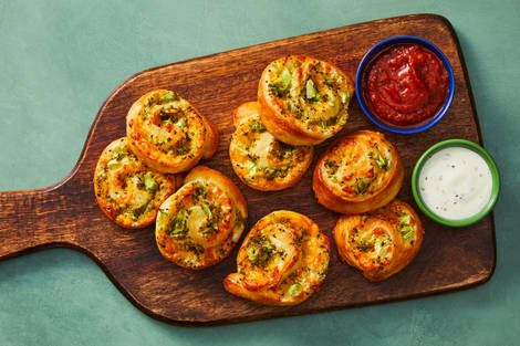 Broccoli Cheddar Pinwheels