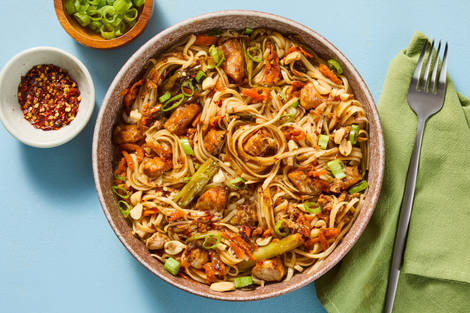 Peanut Chicken Noodle Stir-Fry