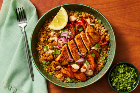 Shawarma-Spiced Chicken Couscous Bowls